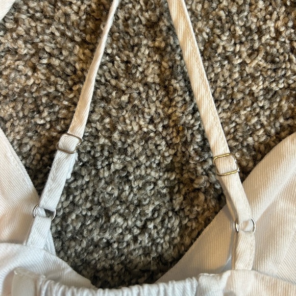 Princess Polly Adalia White Bralette Cropped Shirt 6 - Picture 5 of 7
